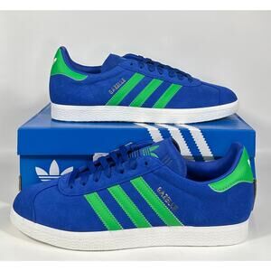 Adidas Gazelle Men’s 9½ Royal Blue/Energy Green/Core White | New w/ Box
